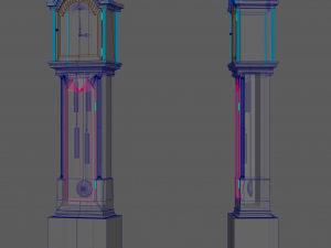 Clock classic Low-poly 3Dモデル