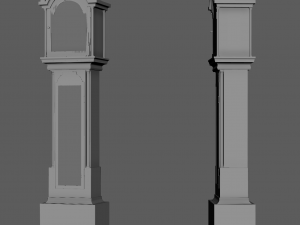 Clock classic Low-poly 3Dモデル