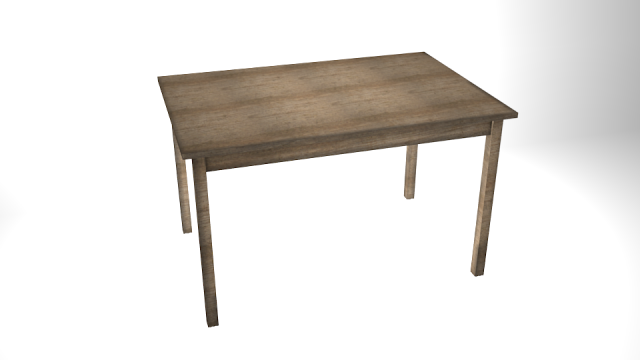 table 3D Модель .c4d .max .obj .3ds .fbx .stl .blend 
