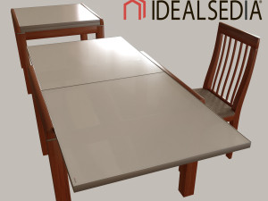 table ideal sedia 3D मॉडल