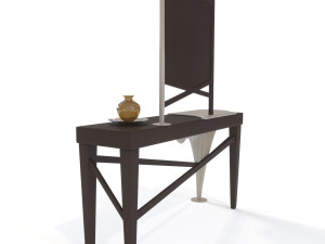 console table milk Modèle 3D