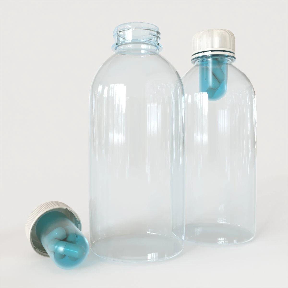 medical bottle cap 3D Model .c4d .max .obj .3ds .fbx .stl .blend 