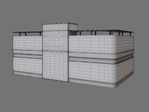 reception desk Model 3D