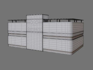 banco della reception Modello 3D