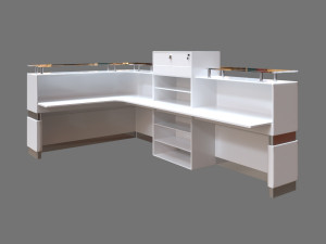 reception desk Model 3D