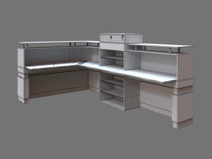 banco della reception Modello 3D