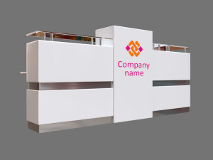 reception desk Model 3D