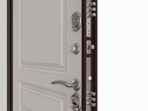 door metal entrance 3D मॉडल