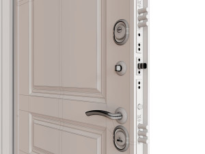 door metal entrance 3D मॉडल
