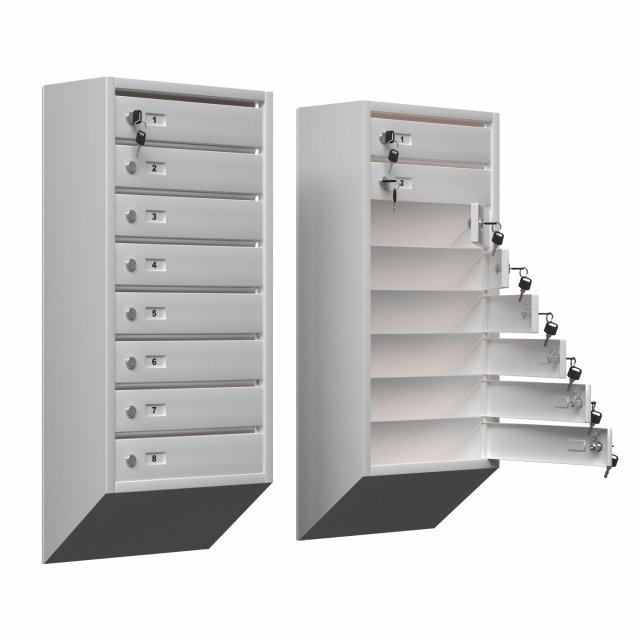 mailbox section Modelo 3D .c4d .max .obj .3ds .fbx .stl .blend 