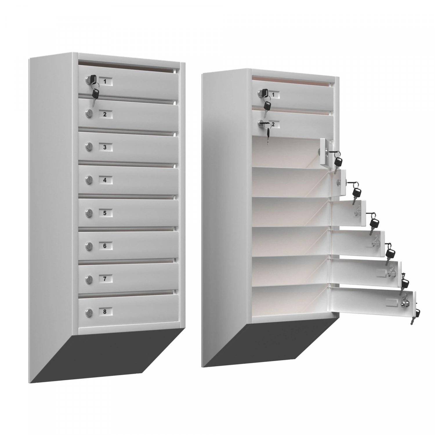 mailbox section 3D Model .c4d .max .obj .3ds .fbx .stl .blend 