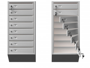 mailbox section Modelo 3D
