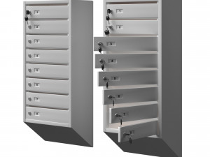 mailbox section Modelo 3D