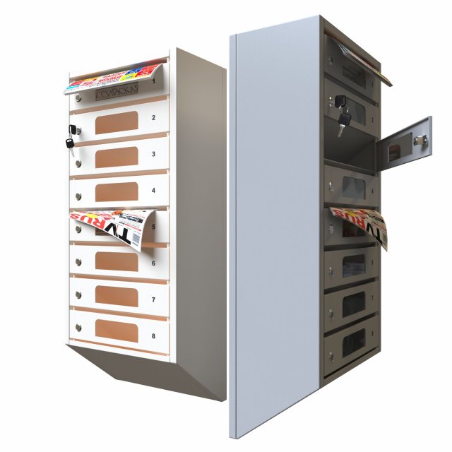 mailbox section version 2 Modelo 3D .c4d .max .obj .3ds .fbx .stl .blend 