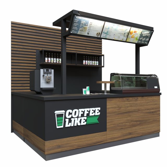 small cafe bar interior 3D 모델 .c4d .max .obj .3ds .fbx .stl .blend 