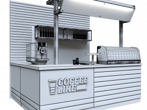 small cafe bar interior 3D Model