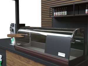 small cafe bar interior 3D 모델