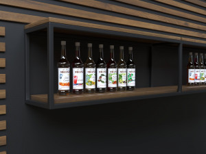 small cafe bar interior 3D 모델