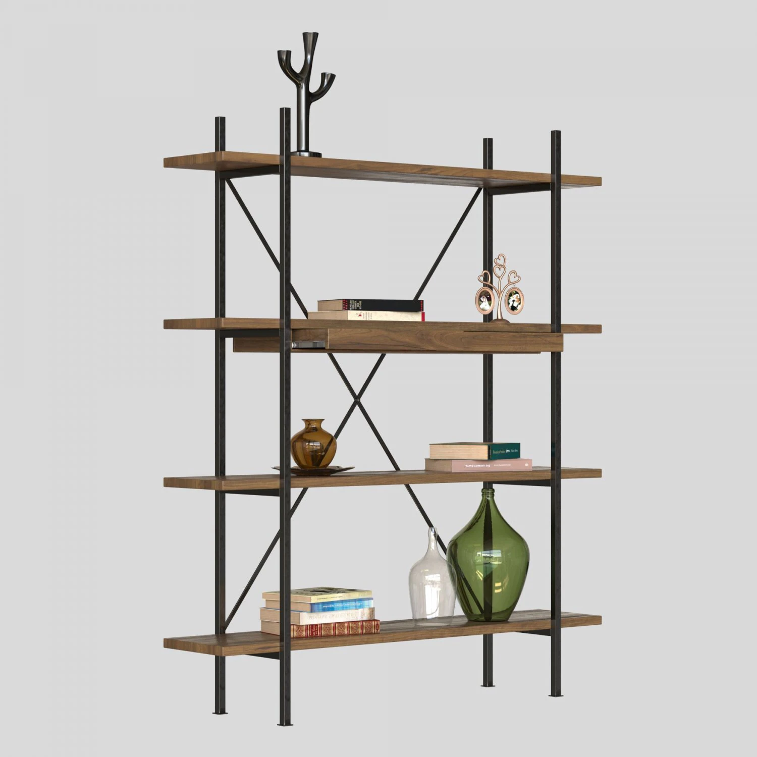 librero rack insigna Modelo 3D .c4d .max .obj .3ds .fbx .stl .blend 