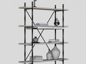 rack insigna bookcase 3D 模型