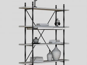 librero rack insigna Modelo 3D