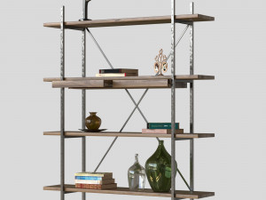 rack insigna bookcase 3D 模型