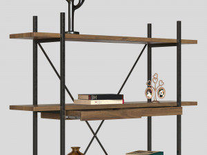 rack insigna bookcase 3D 模型
