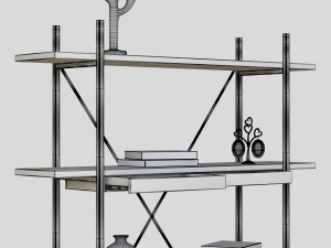 librero rack insigna Modelo 3D