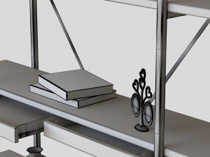 rack insigna bookcase 3D 模型