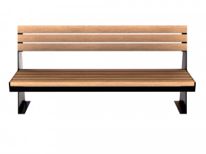wooden bench 3D Модель