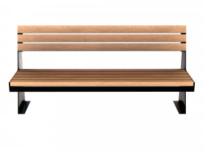 wooden bench 3D Model