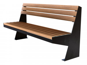 wooden bench 3D Модель