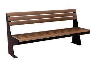 wooden bench 3D Модель