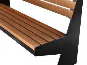 wooden bench 3D Модель