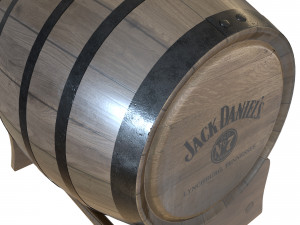 wooden whiskey barrel 3Dモデル