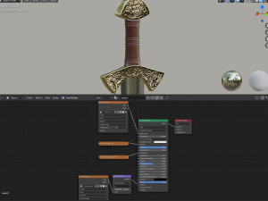 medieval celtic sword 3D 模型