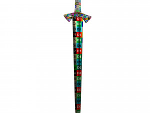 medieval celtic sword 3D 模型