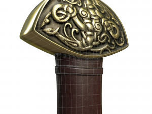 medieval celtic sword 3D 模型