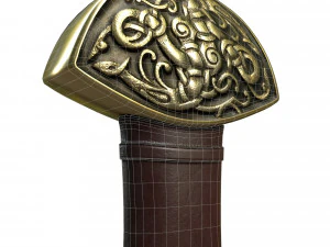 medieval celtic sword 3D Model