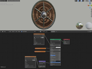 medieval celtic shield Modello 3D