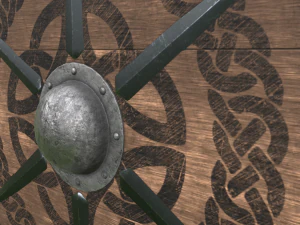medieval celtic shield 3D Model