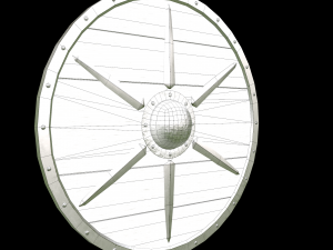medieval celtic shield Modello 3D