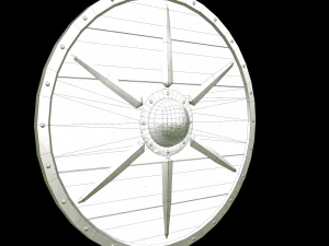 medieval celtic shield 3D Model