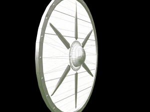 medieval celtic shield Modello 3D