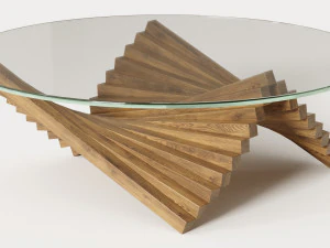 glazen tafel parametrisch 3D Model