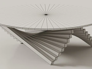 glass table parametric 3D Model