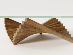 glass table parametric 3D Model