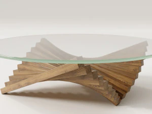 glass table parametric 3D Model