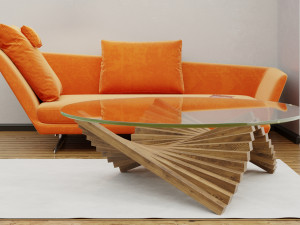 glass table parametric Modelo 3D