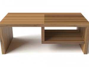 parametric wooden coffee table 3D Model